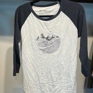 Tentree womens baseball tee style shirt, size medium